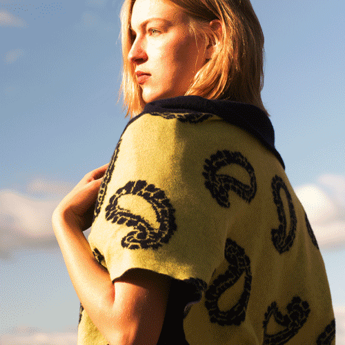 leCashmere | Navy Lime