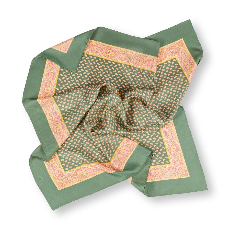 leGlaronais | Édition 90 | Mint Turquoise als Rosette, Siebdruck Mitlödi – letzte Seidendruckerei Schweiz